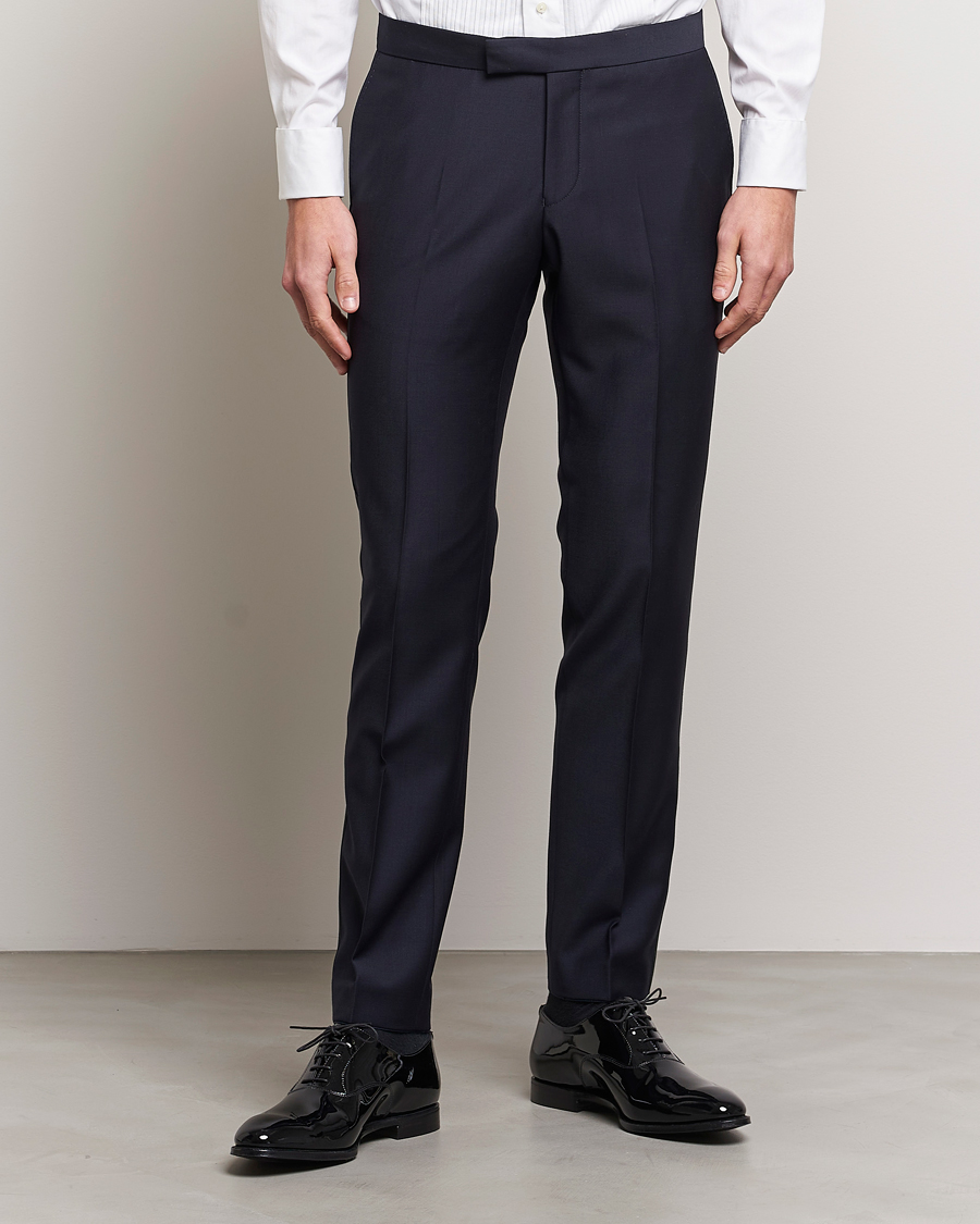 Herren | Hosen | Oscar Jacobson | Duke Wool Trousers Navy