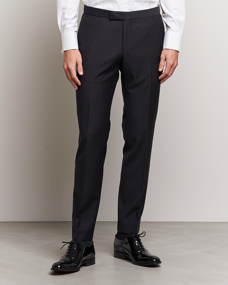 Herren | Hosen | Oscar Jacobson | Duke Wool Trousers Black