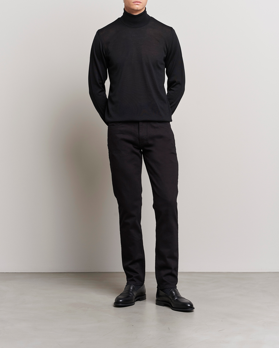 Herren | Jeans | Oscar Jacobson | Albert Cotton Stretch Jeans Black