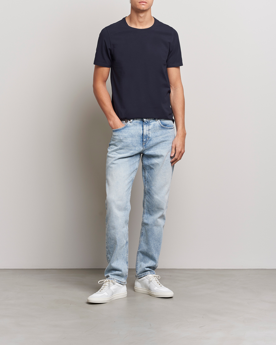 Herren | T-Shirts | Oscar Jacobson | Kyran Cotton T-shirt S-S Navy