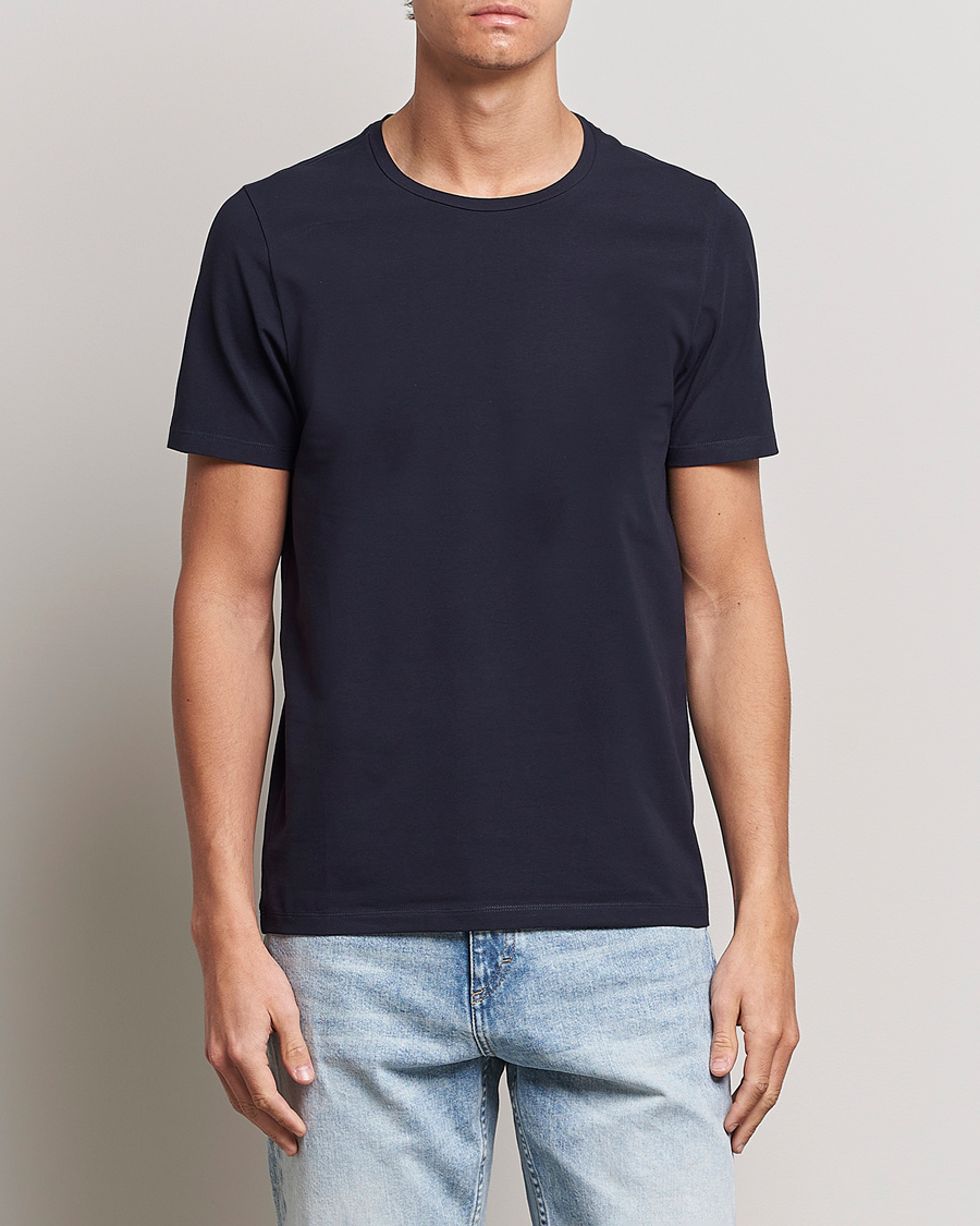 Herren | T-Shirts | Oscar Jacobson | Kyran Cotton T-shirt S-S Navy