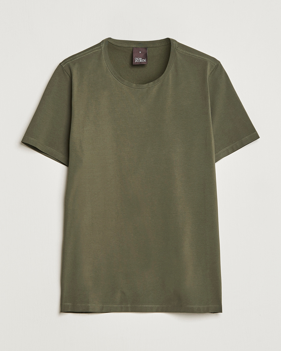 Herren | T-Shirts | Oscar Jacobson | Kyran Cotton T-shirt S-S Green