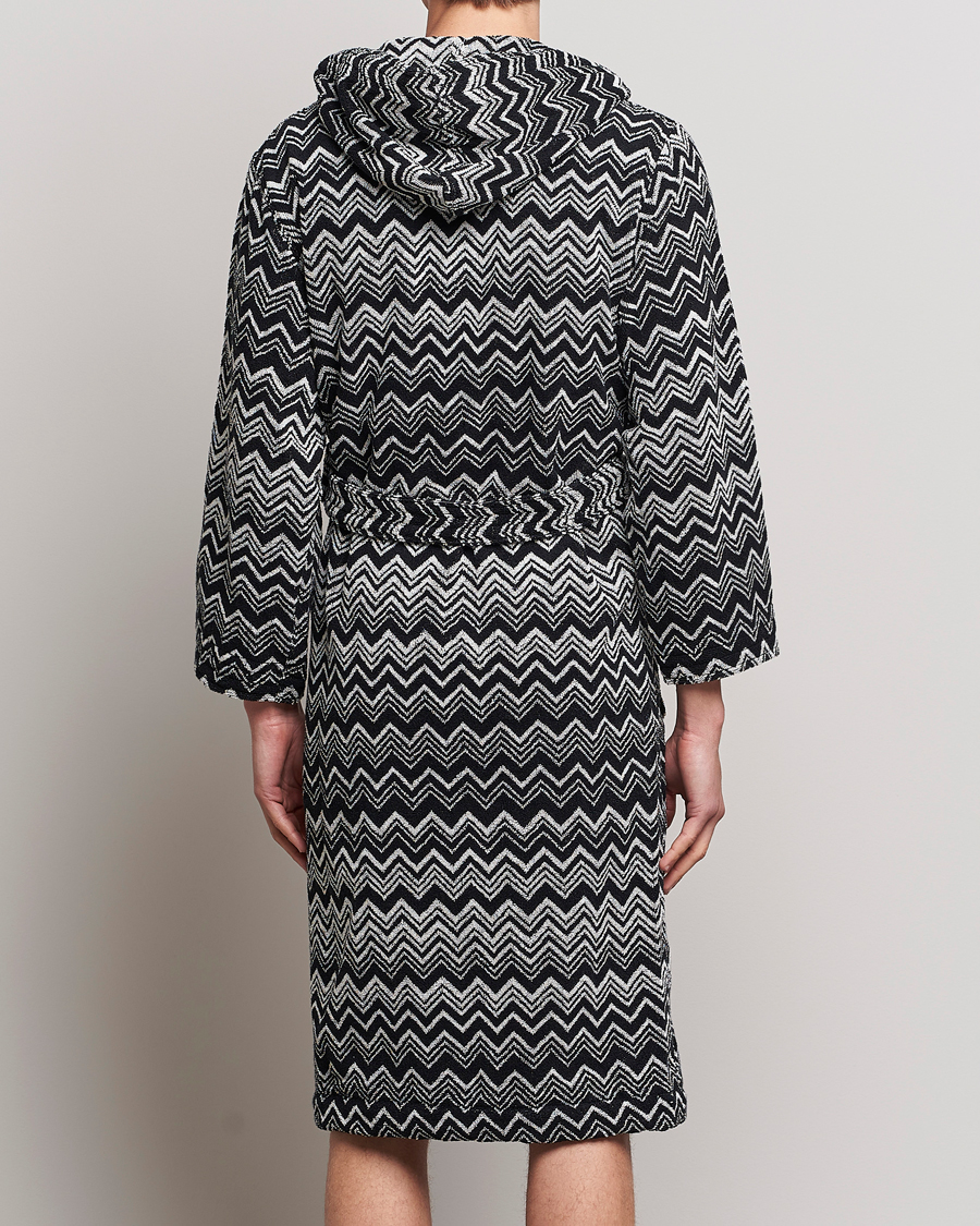 Herren | Schlafanzüge & Bademäntel | Missoni Home | Keith Bathrobe Grey/Black