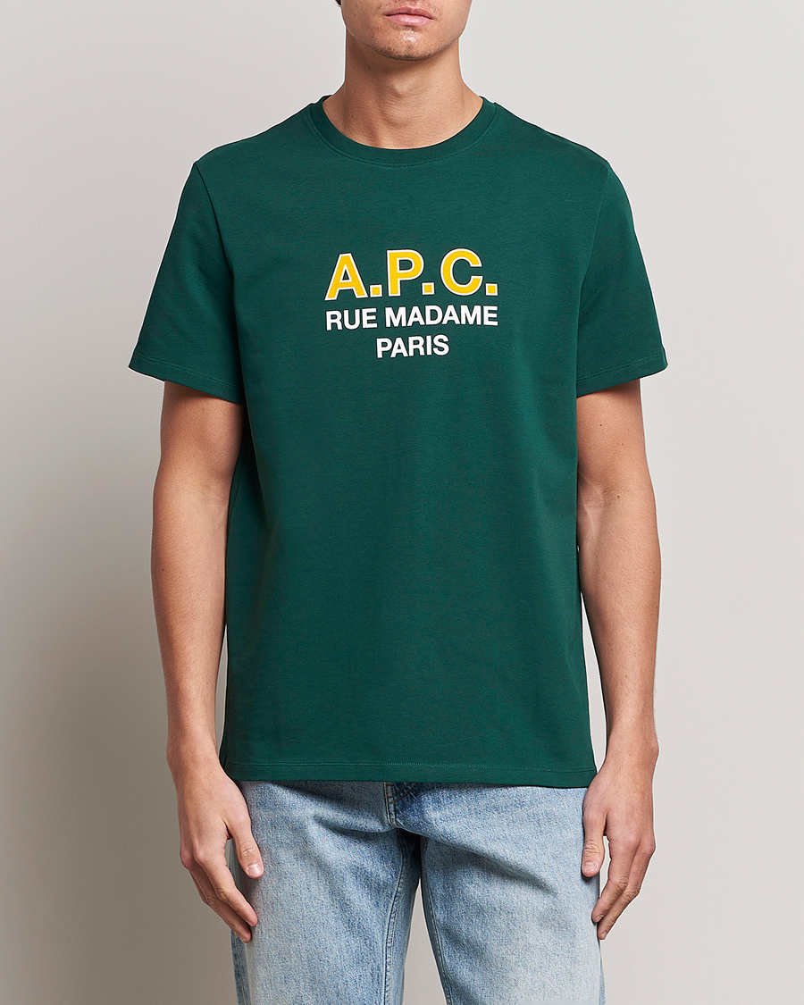 Herren | Kurzarm T-Shirt | A.P.C. | Madame T-Shirt Dark Green