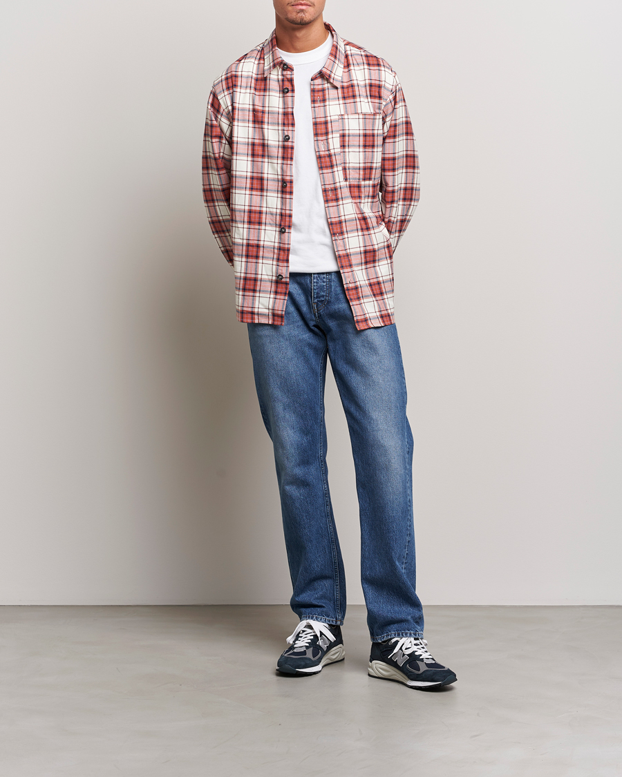 Herren | Hemden | A.P.C. | Graham Checked Overshirt Ecru/Red