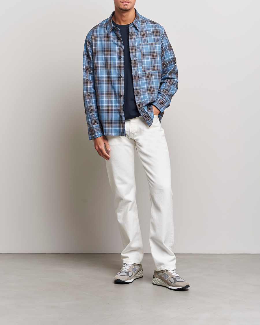 Herren | Hemden | A.P.C. | Graham Checked Overshirt Clear Blue