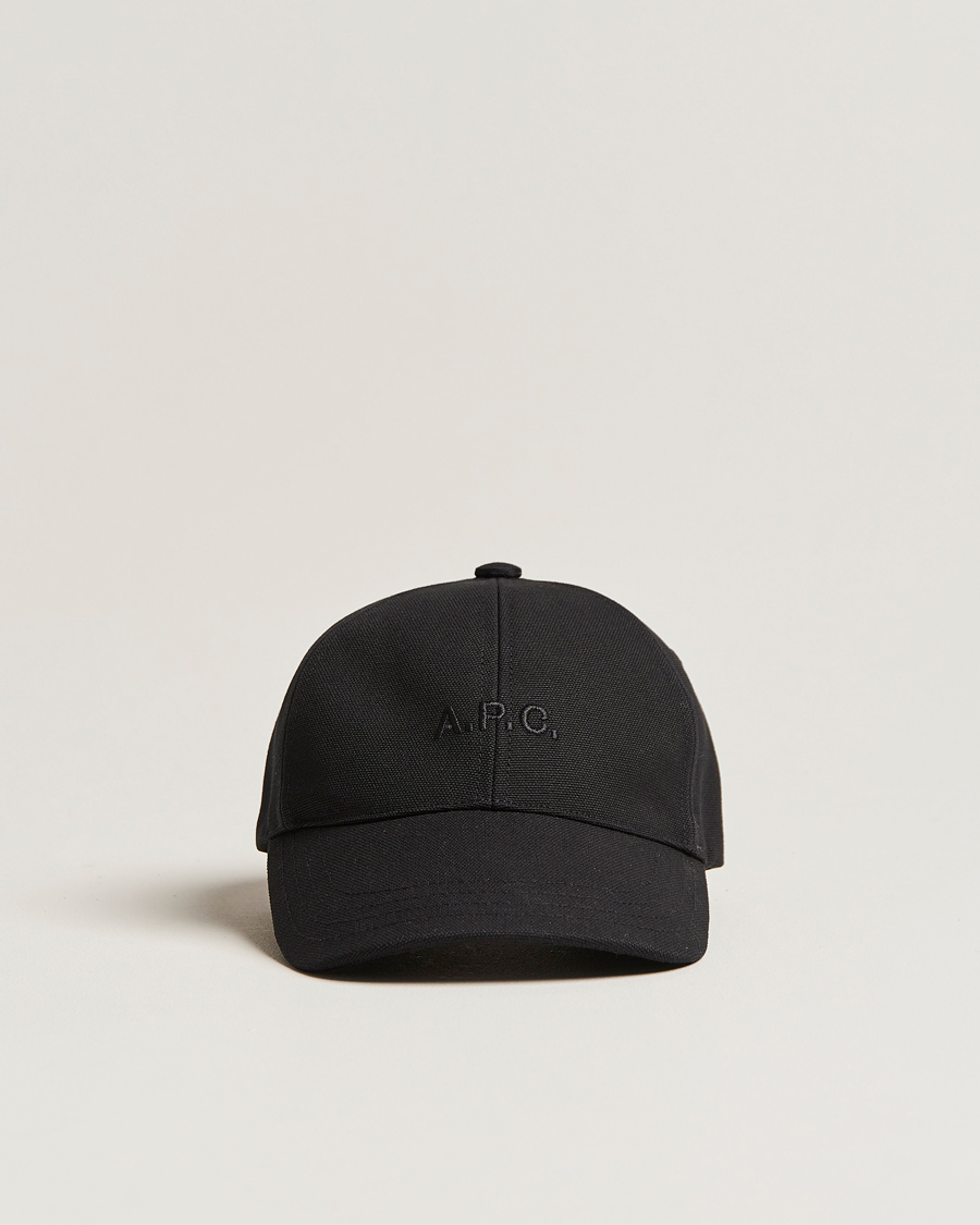 Herren | A.P.C. Charlie Baseball Cap Black | A.P.C. | Charlie Baseball Cap Black