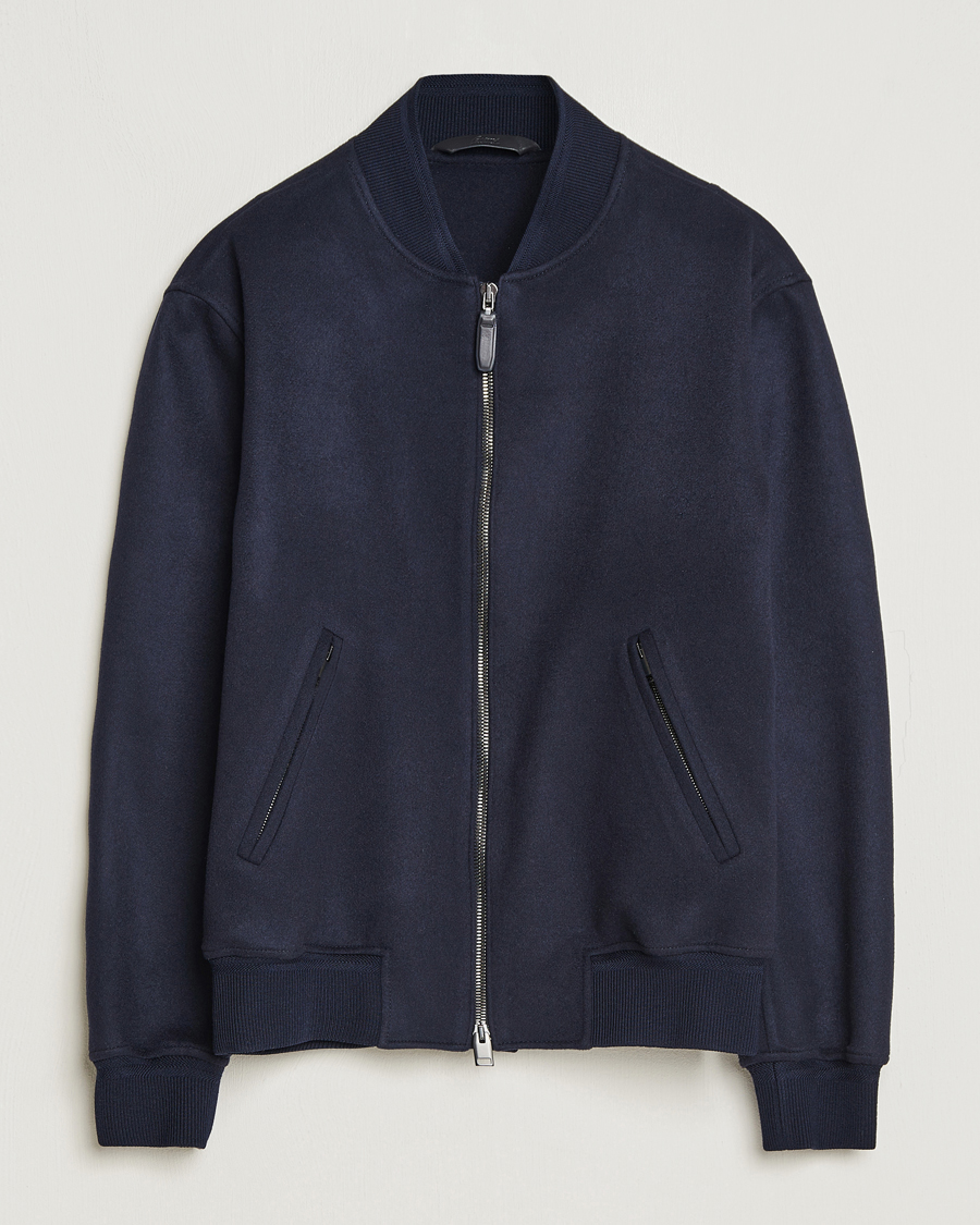 Herren | Jacken | Brioni | Cashmere Blend Bomber Jacket Navy