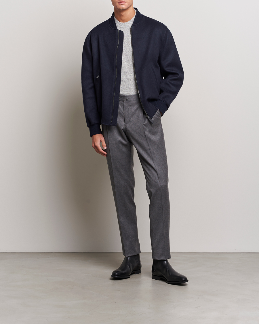 Herren | Jacken | Brioni | Cashmere Blend Bomber Jacket Navy