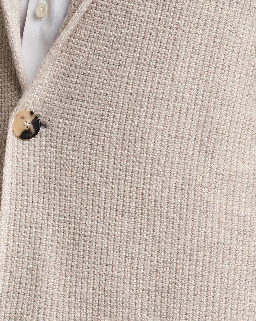 Herren | Pullover | Brioni | Cashmere Jacquard Cardigan Beige
