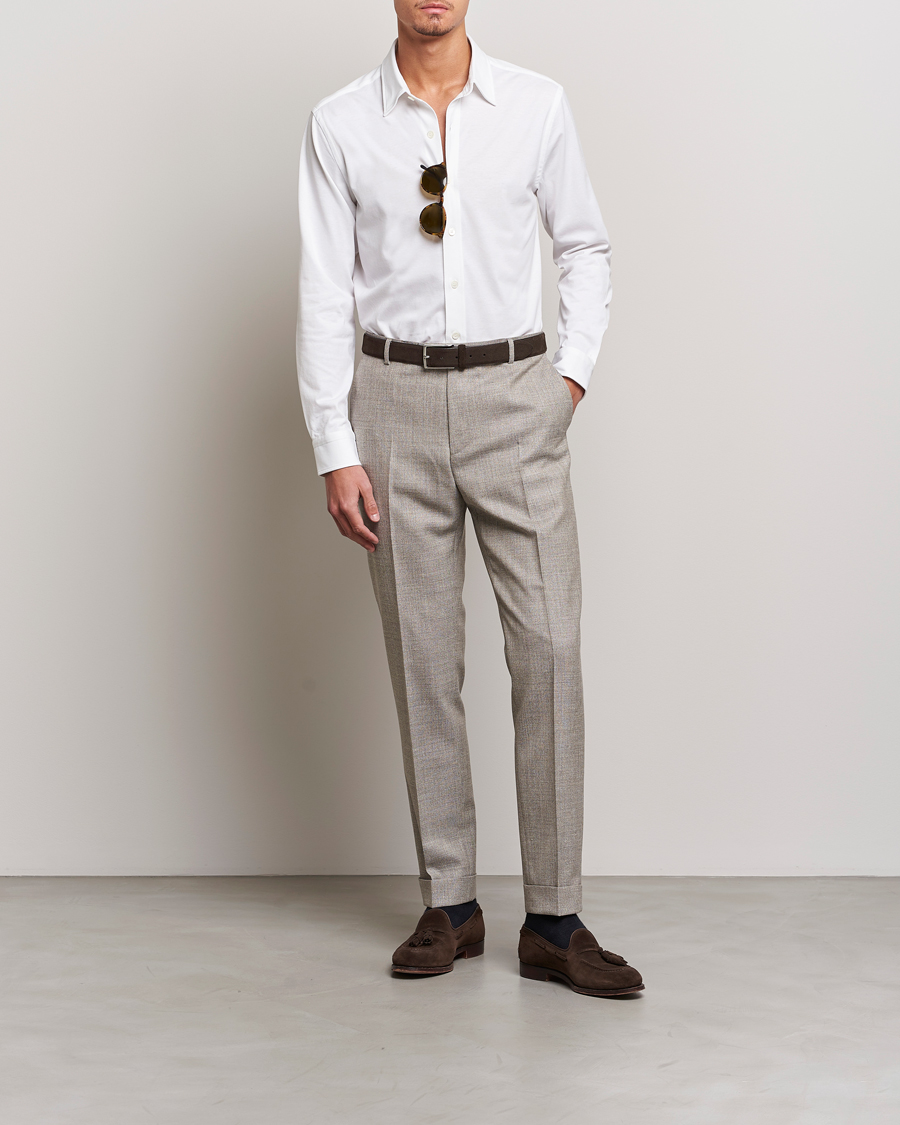 Herren | Hemden | Brioni | Soft Cotton Jersey Shirt White
