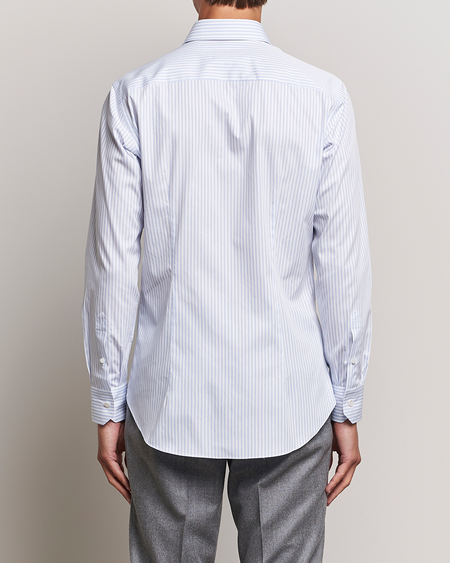 Herren | Hemden | Brioni | Slim Fit Striped Dress Shirt Light Blue