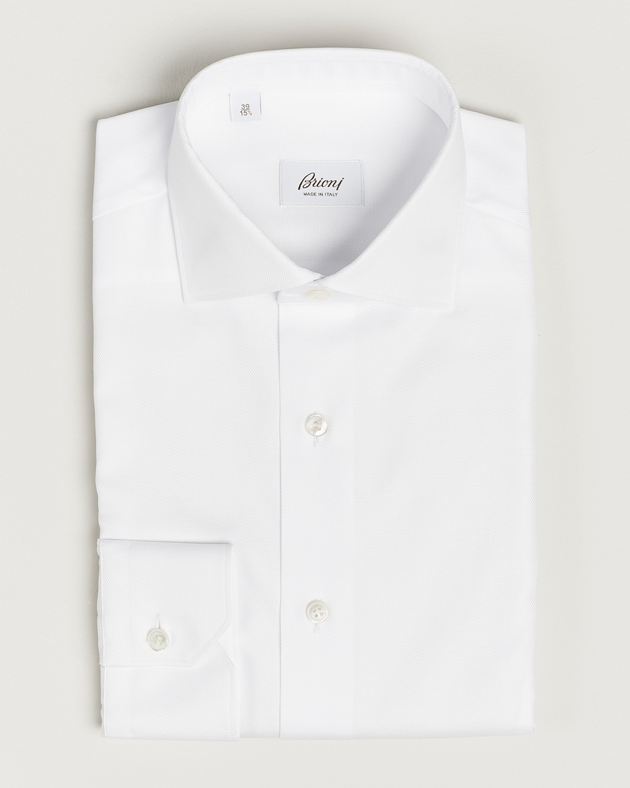 Herren | Hemden | Brioni | Slim Fit Royal Oxford Dress Shirt White