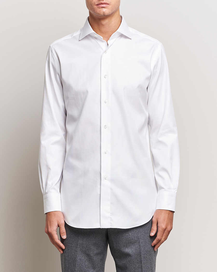 Herren | Hemden | Brioni | Slim Fit Royal Oxford Dress Shirt White