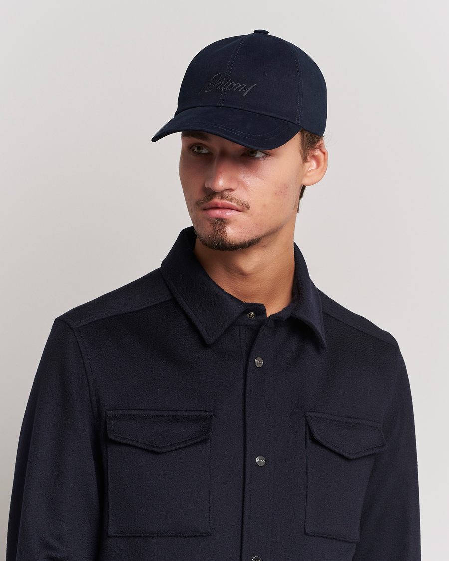 Herren | Brioni Soft Wool Baseball Cap Navy | Brioni | Soft Wool Baseball Cap Navy