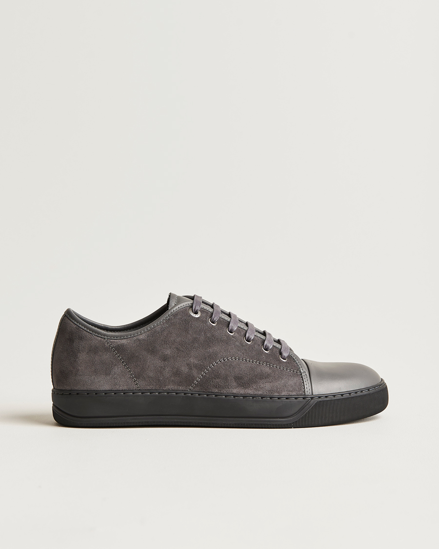 Herren | Lanvin Nappa Cap Toe Sneaker Dark Grey | Lanvin | Nappa Cap Toe Sneaker Dark Grey