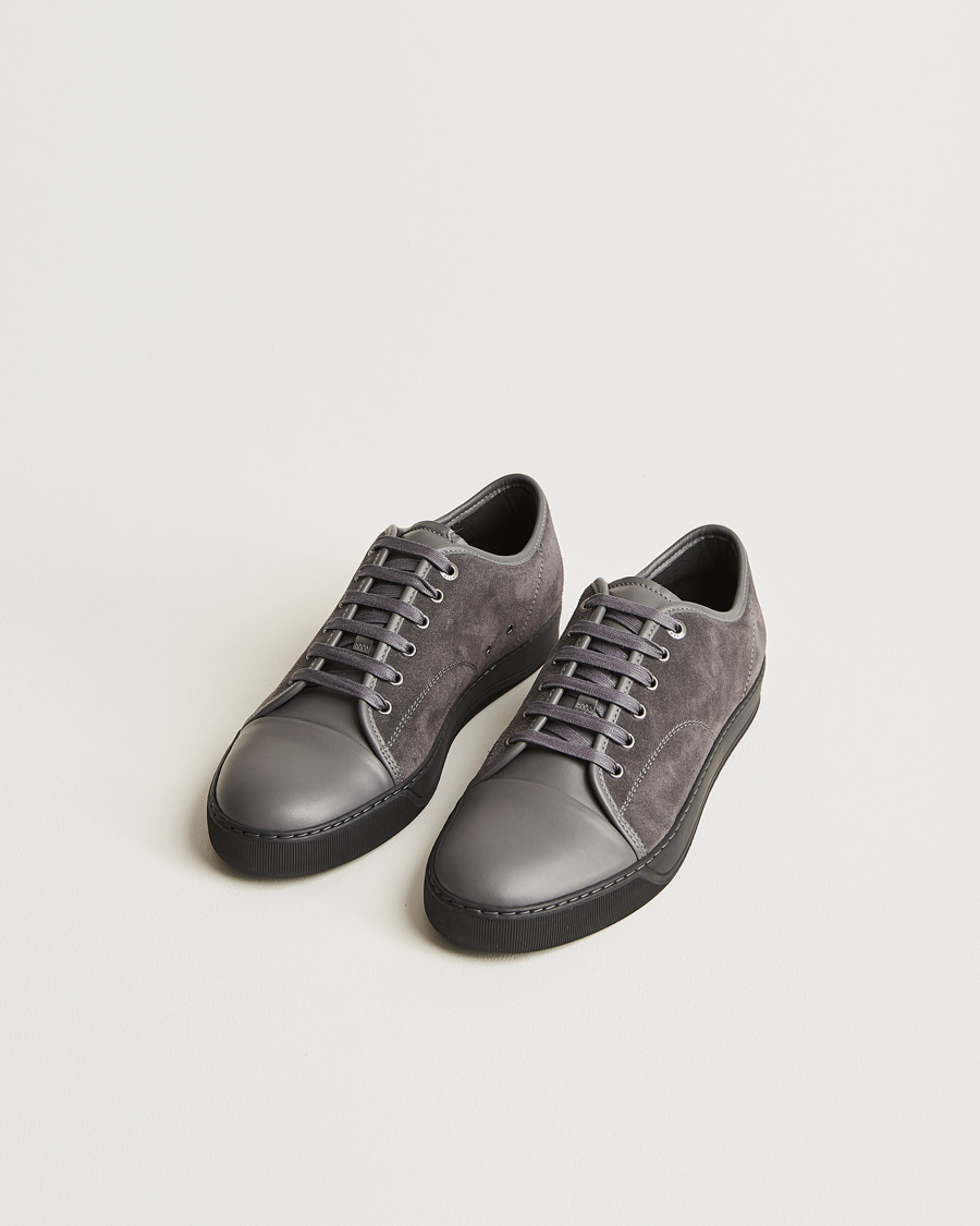 Herren | Lanvin Nappa Cap Toe Sneaker Dark Grey | Lanvin | Nappa Cap Toe Sneaker Dark Grey