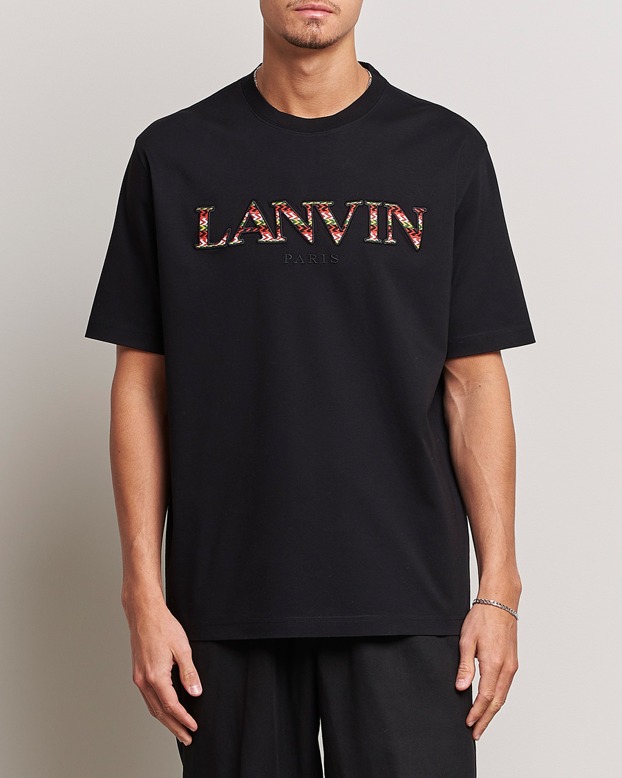 Herren | T-Shirts | Lanvin | Curb Logo T-Shirt Black