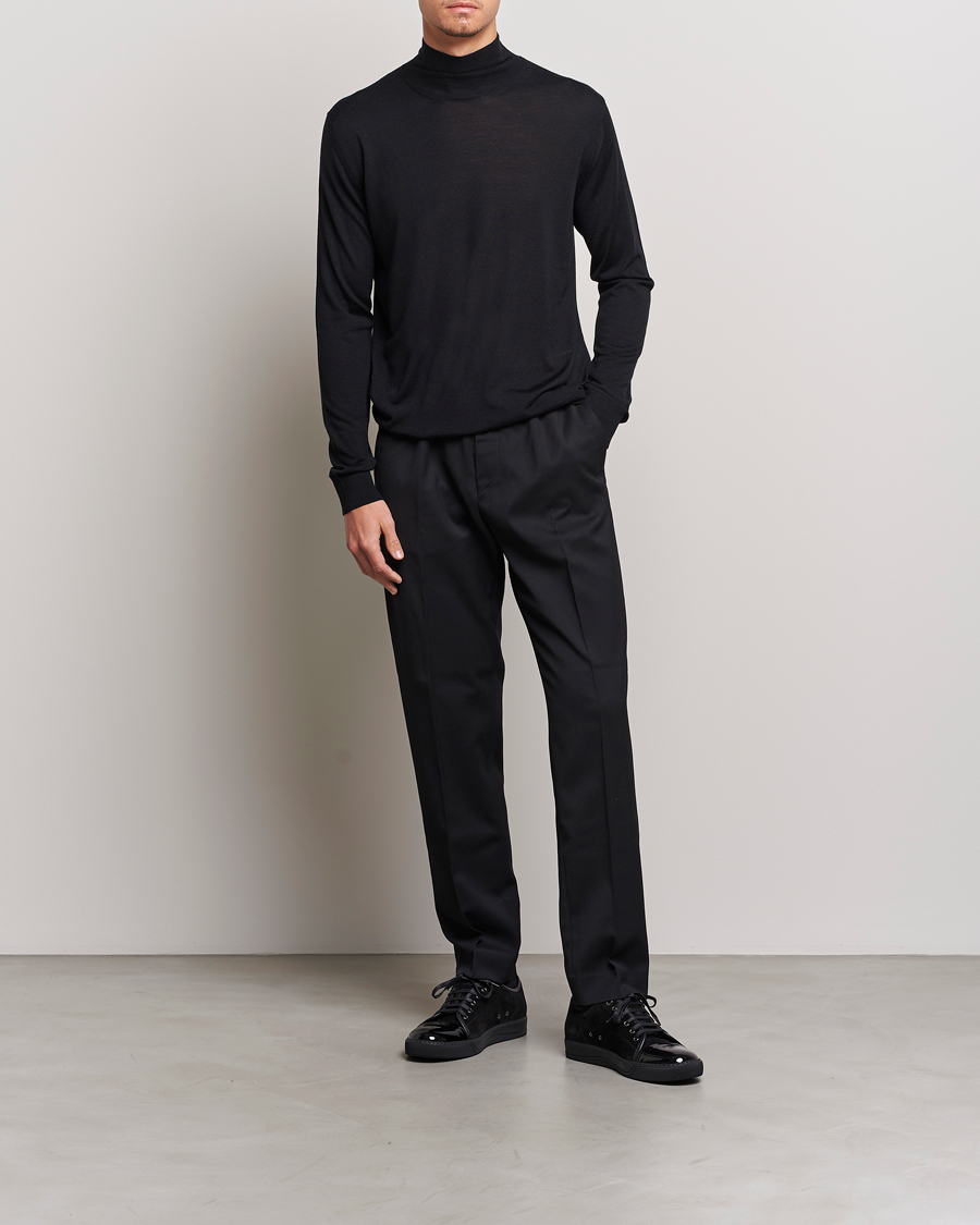 Herren | Pullover | Lanvin | Wool/Silk Rollneck Black