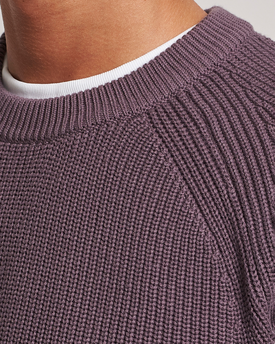 Herren | Pullover | NN07 | Jacobo Organic Cotton Knitted Sweater Purple Brown