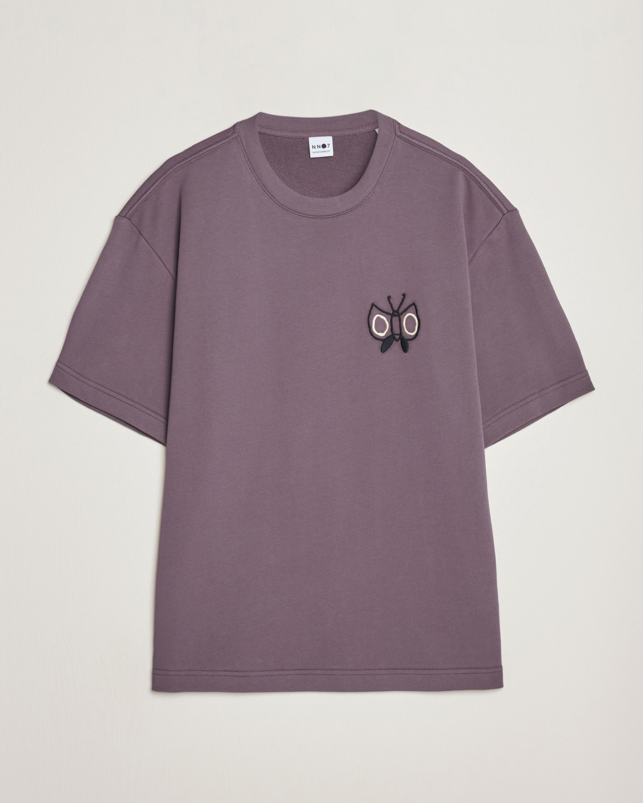 Herren | T-Shirts | NN07 | Alan Heavy T-Shirt Purple Brown