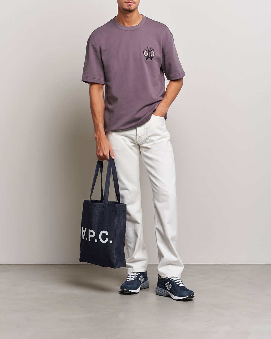 Herren | T-Shirts | NN07 | Alan Heavy T-Shirt Purple Brown