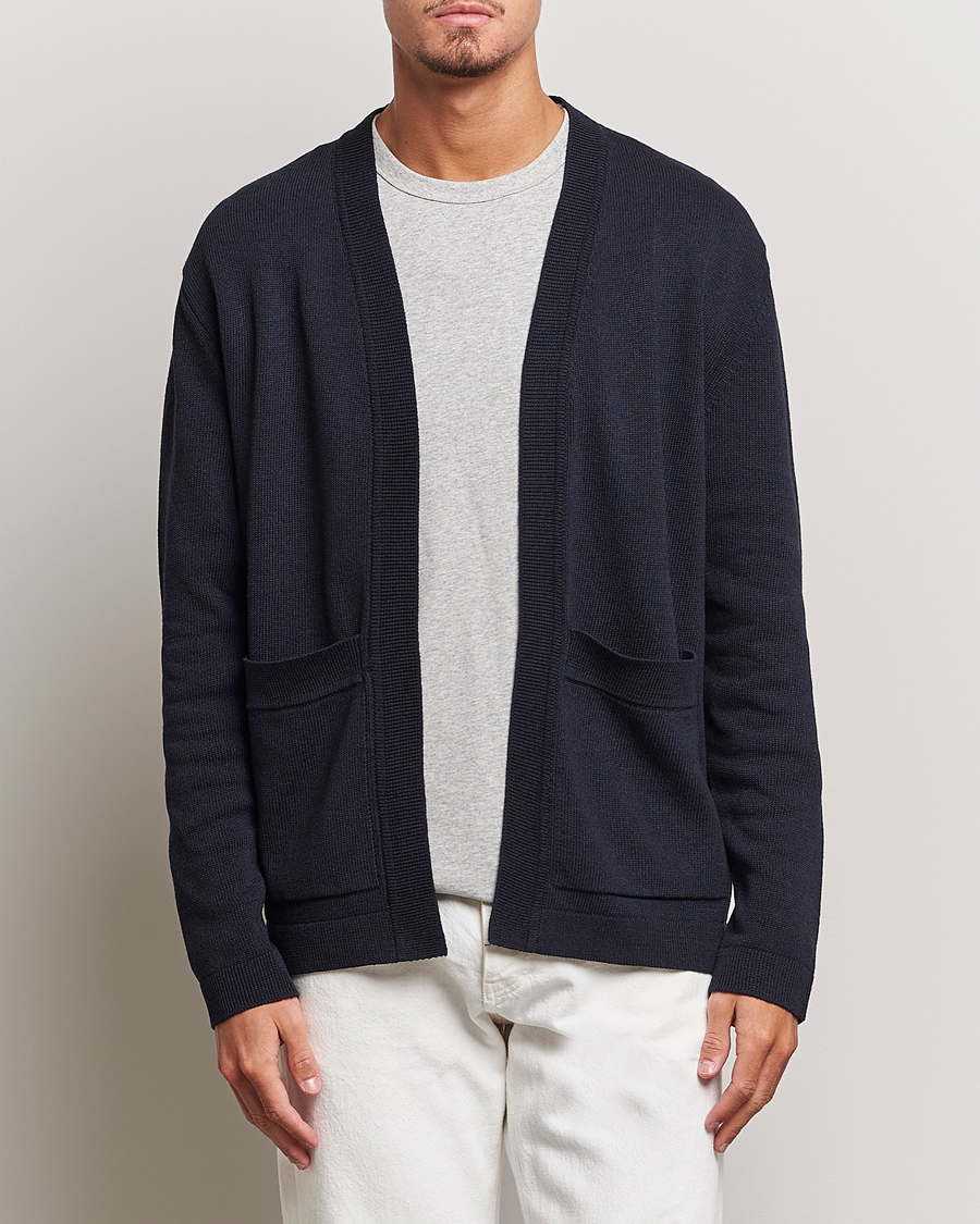 Herren | Pullover | NN07 | Bradley Cotton Cardigan Navy