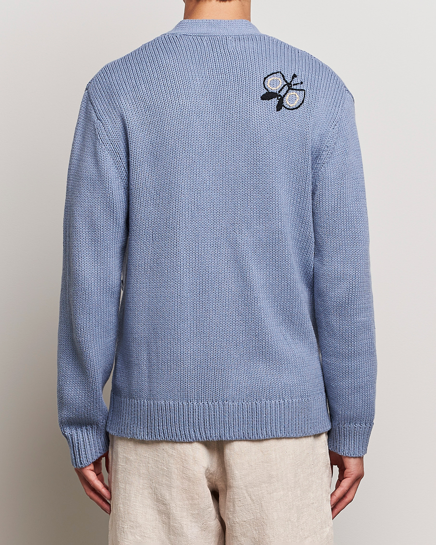 Herren | Pullover | NN07 | Milton Knitted Cardigan Ashley Blue Mel