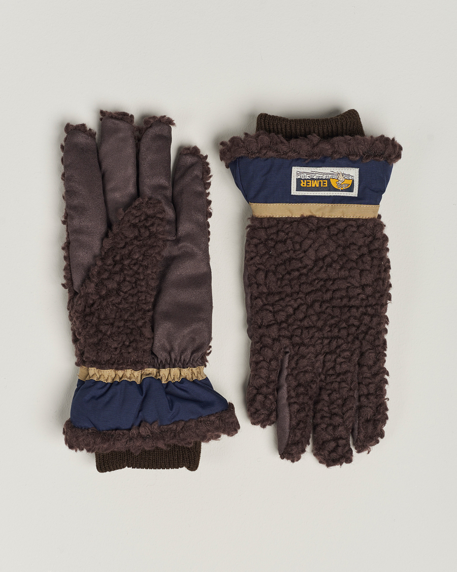 Herren | Elmer by Swany Sota Wool Teddy Gloves Brown | Elmer by Swany | Sota Wool Teddy Gloves Brown