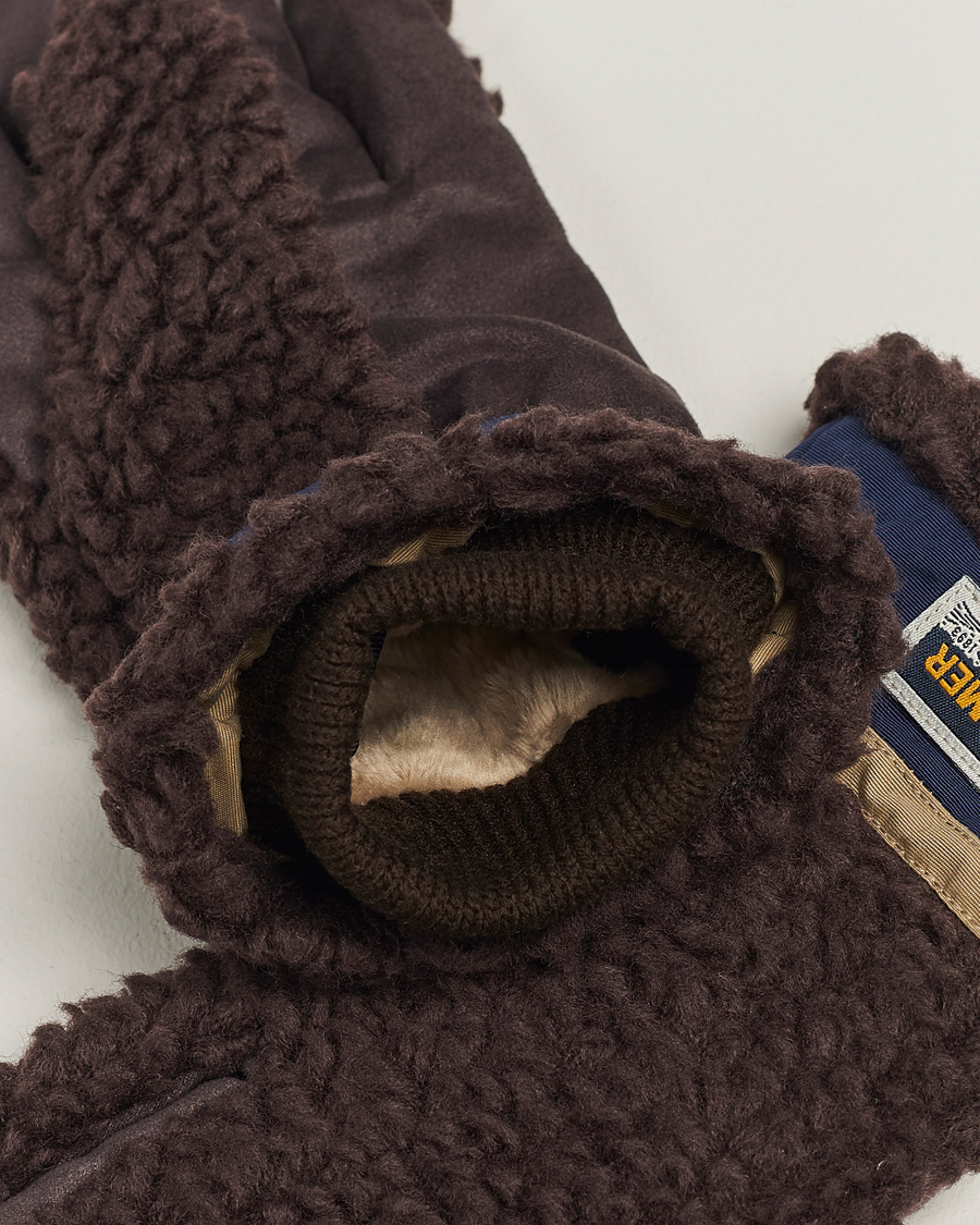 Herren | Elmer by Swany Sota Wool Teddy Gloves Brown | Elmer by Swany | Sota Wool Teddy Gloves Brown