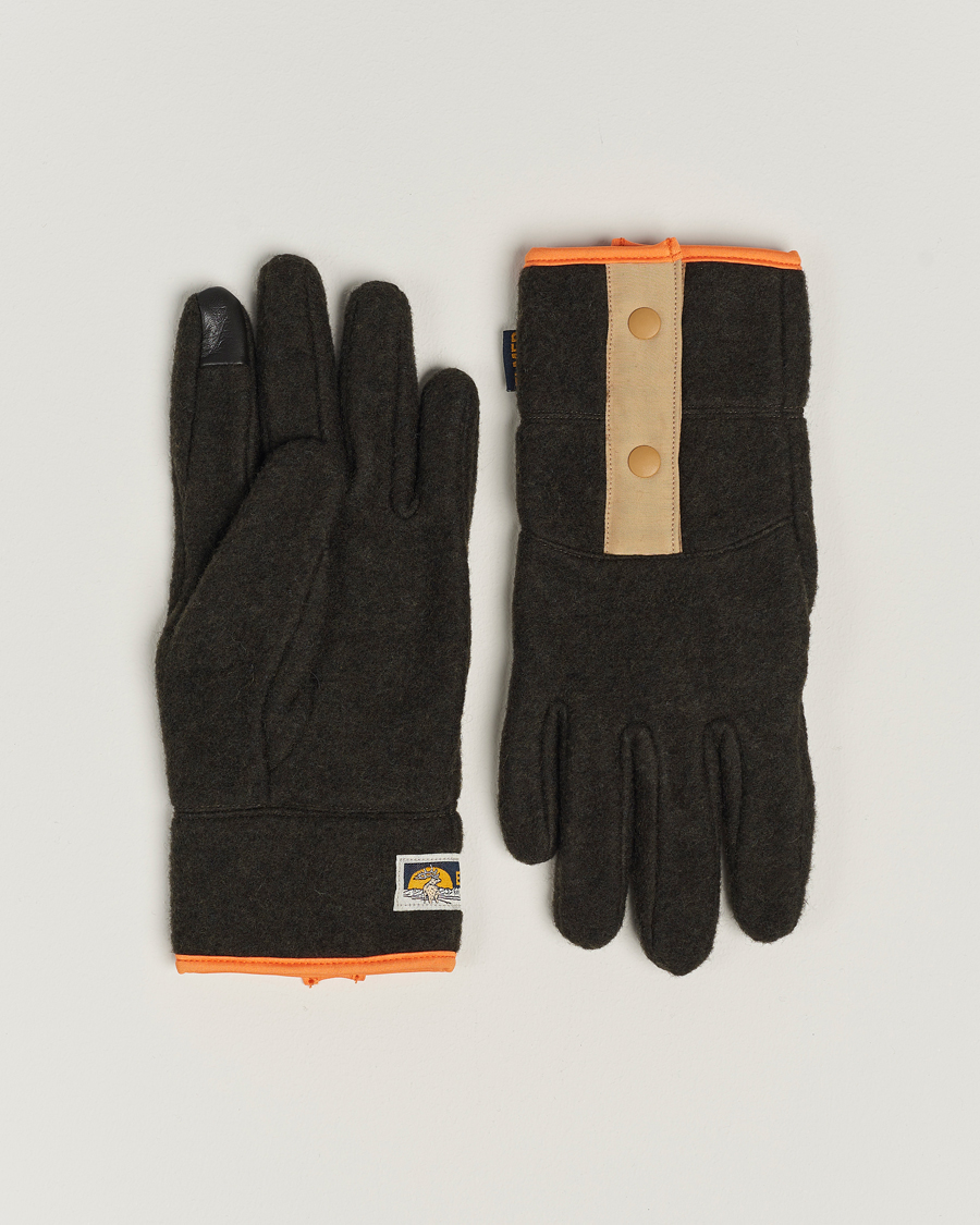 Herren | Elmer by Swany Recycled Wool Fleece Gloves Dark Brown | Elmer by Swany | Recycled Wool Fleece Gloves Dark Brown