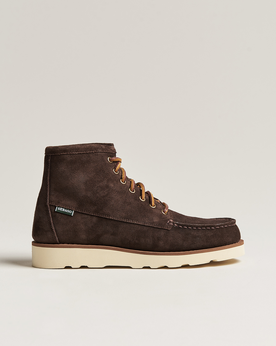 Herren | Sebago Tala Oiled Suede Mid Boot Dark Brown | Sebago | Tala Oiled Suede Mid Boot Dark Brown