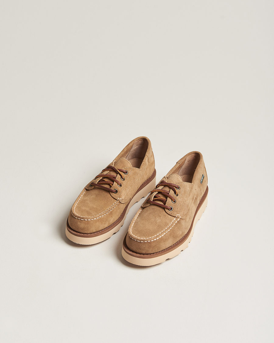 Herren | Sebago Askookfield Suede Boat Shoe Beige Camel | Sebago | Askookfield Suede Boat Shoe Beige Camel