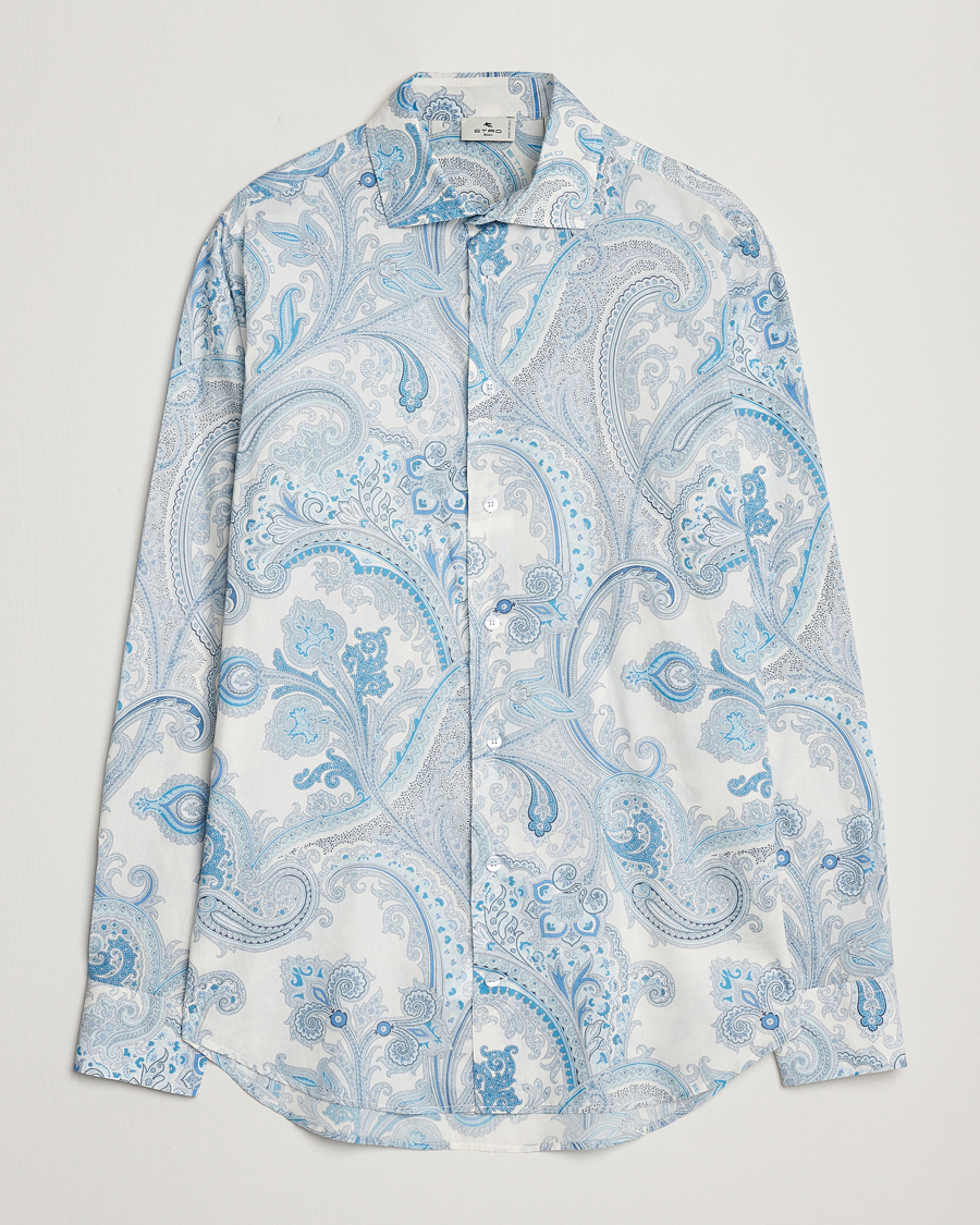 Herren | Hemden | Etro | Slim Fit Paisley Shirt Azzurro