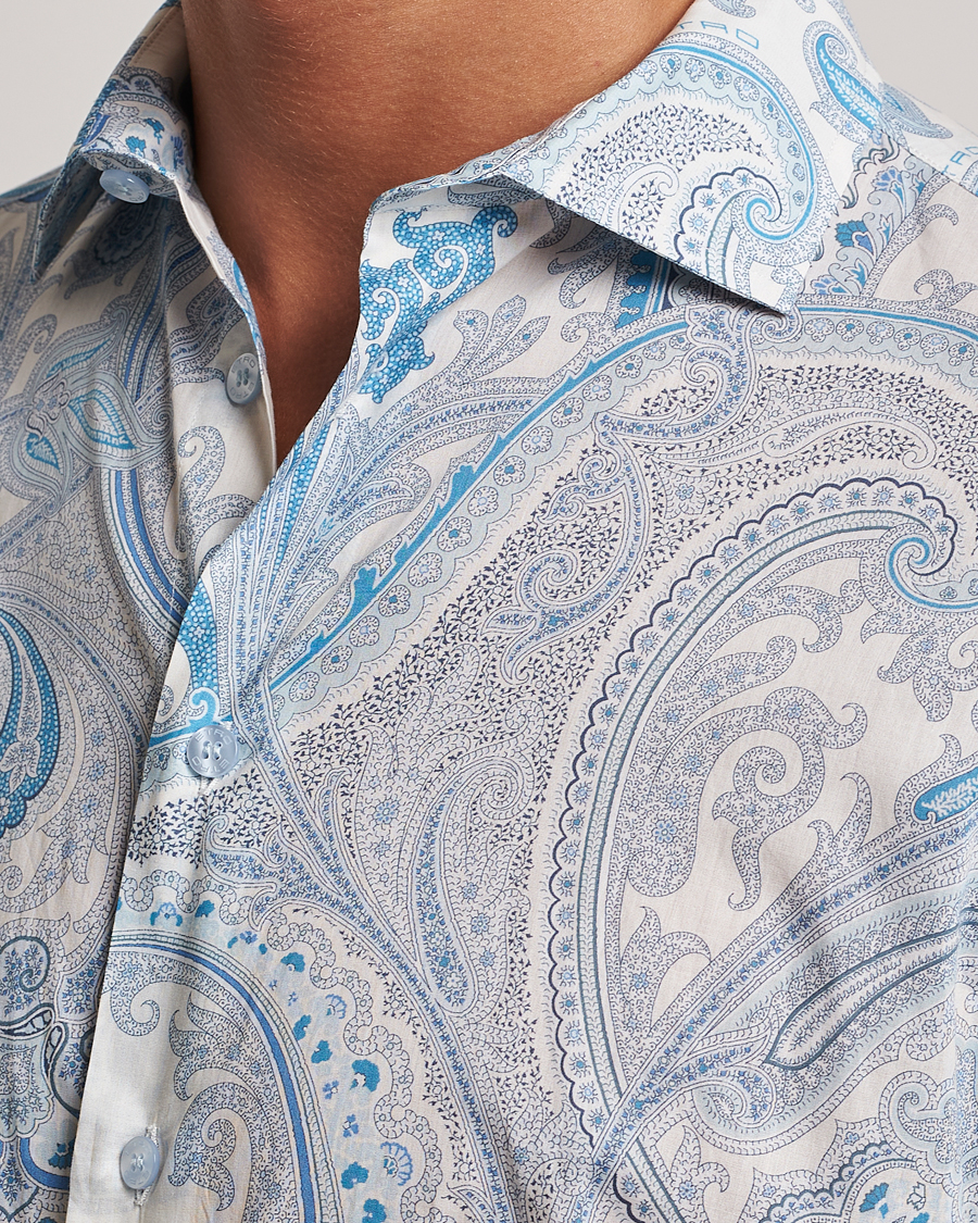 Herren | Hemden | Etro | Slim Fit Paisley Shirt Azzurro