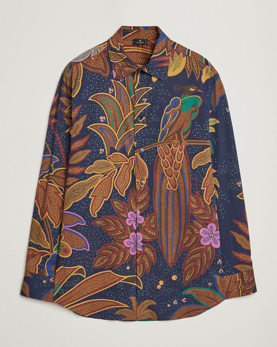 Herren | Hemden | Etro | Oversize Jungle Printed Shirt Navy