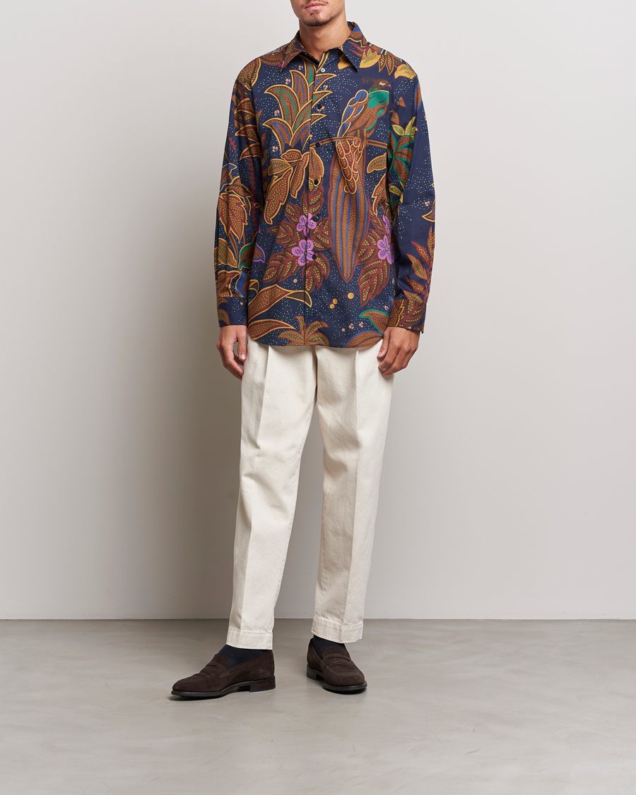 Herren | Hemden | Etro | Oversize Jungle Printed Shirt Navy