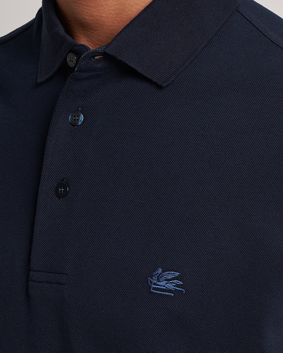 Herren | Poloshirts | Etro | Short Sleeve Contrast Polo Navy