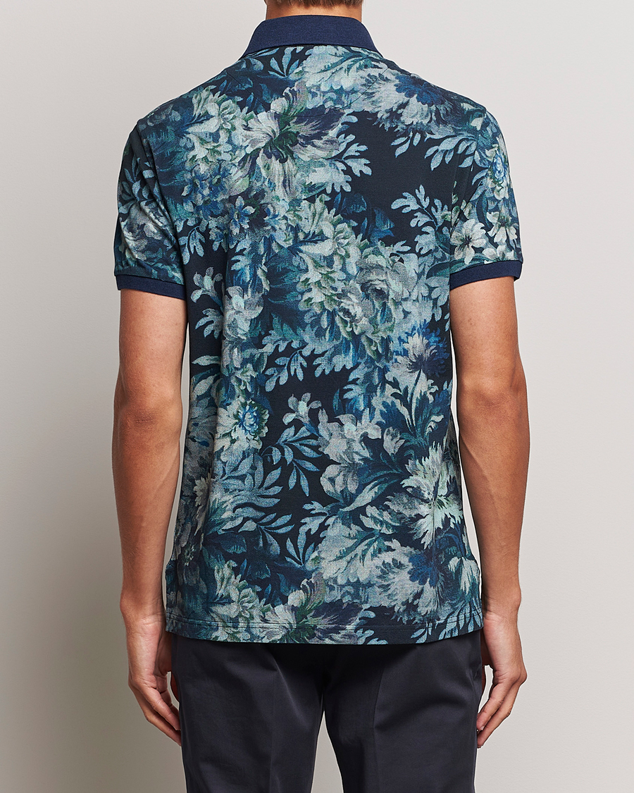 Herren | Poloshirts | Etro | Short Sleeve Printed Polo Dark Blue