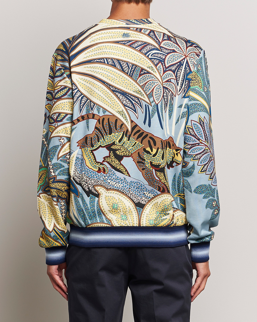 Herren | Pullover | Etro | Jungle Printed Sweatshirt Azzurro