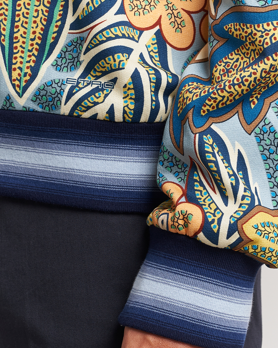 Herren | Pullover | Etro | Jungle Printed Sweatshirt Azzurro