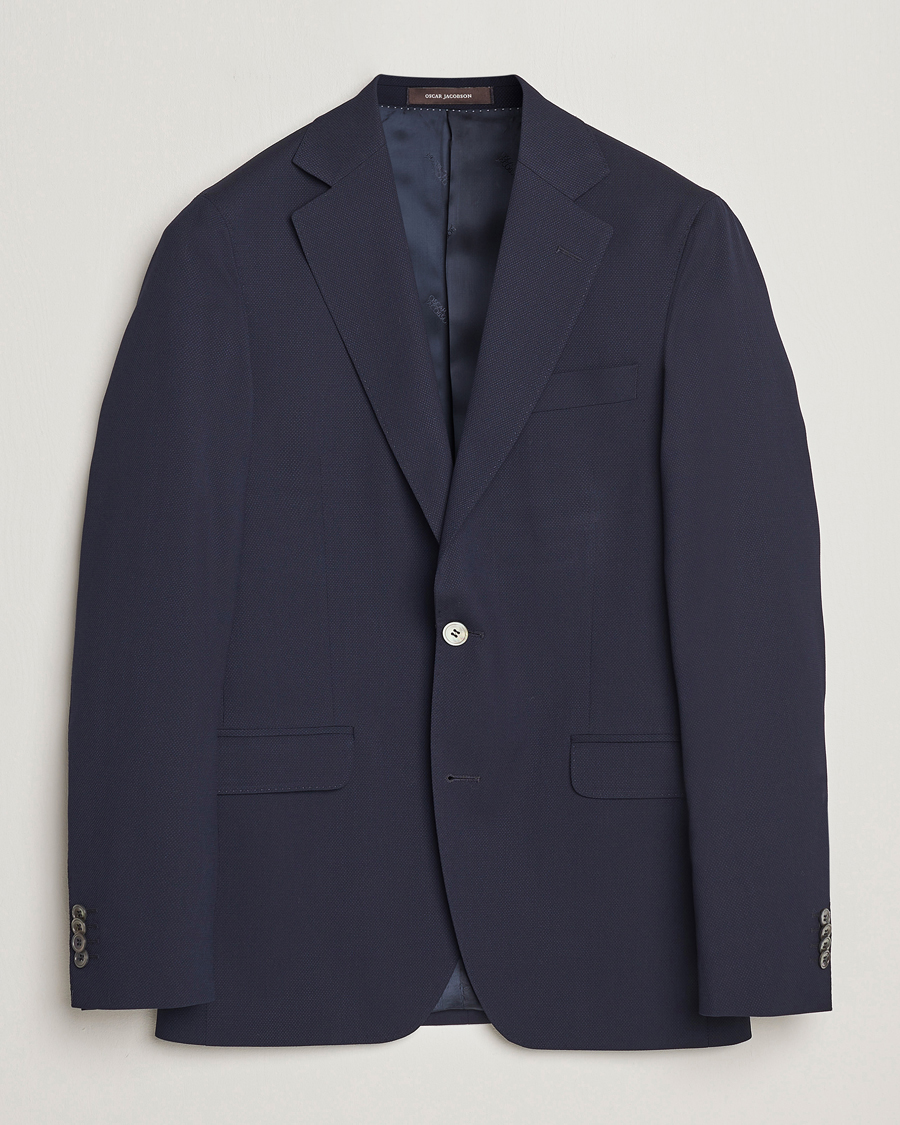 Herren | Sakkos | Oscar Jacobson | Ego Wool Blazer Blue