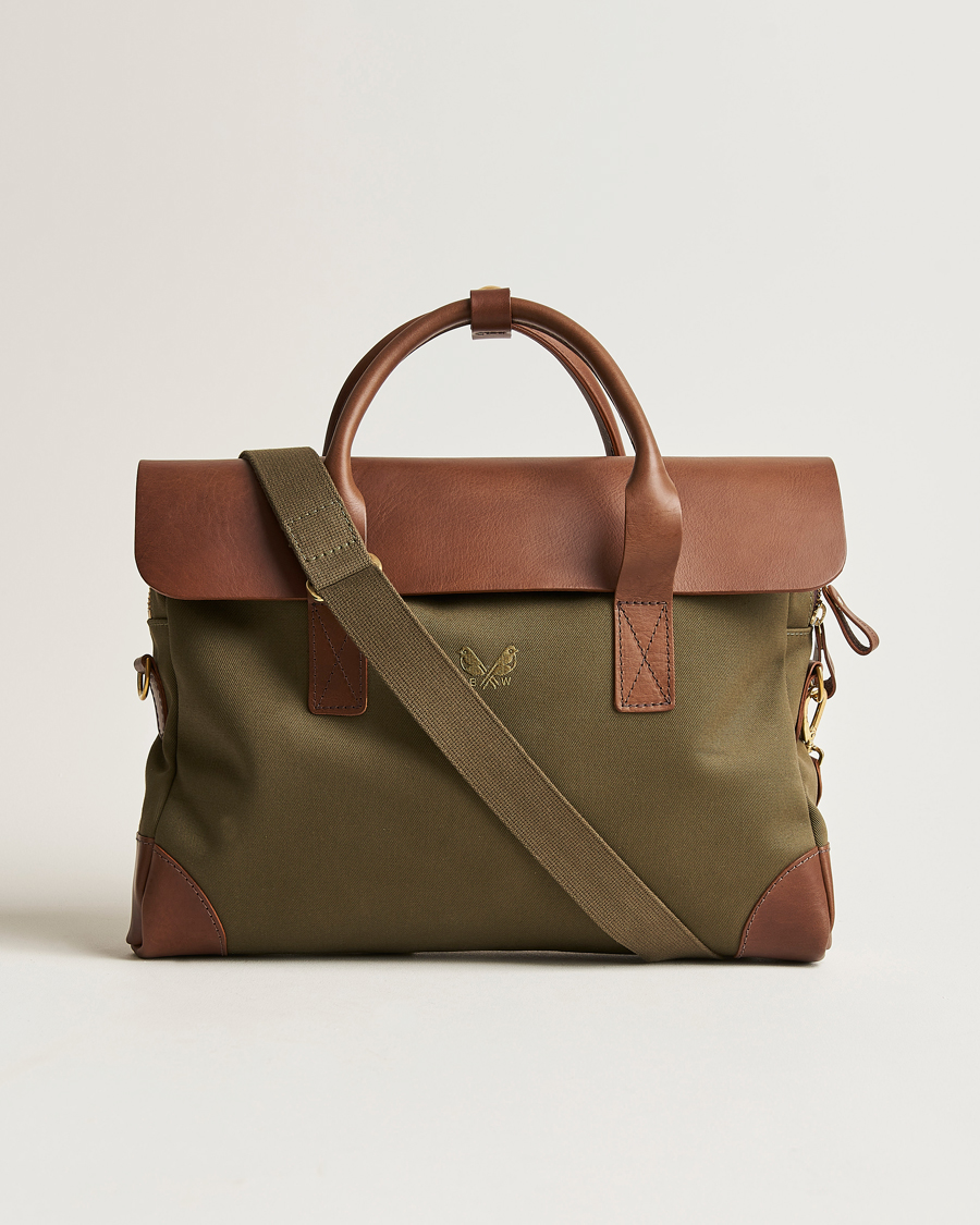 Herren | Taschen | Bennett Winch | Canvas Briefcase Olive
