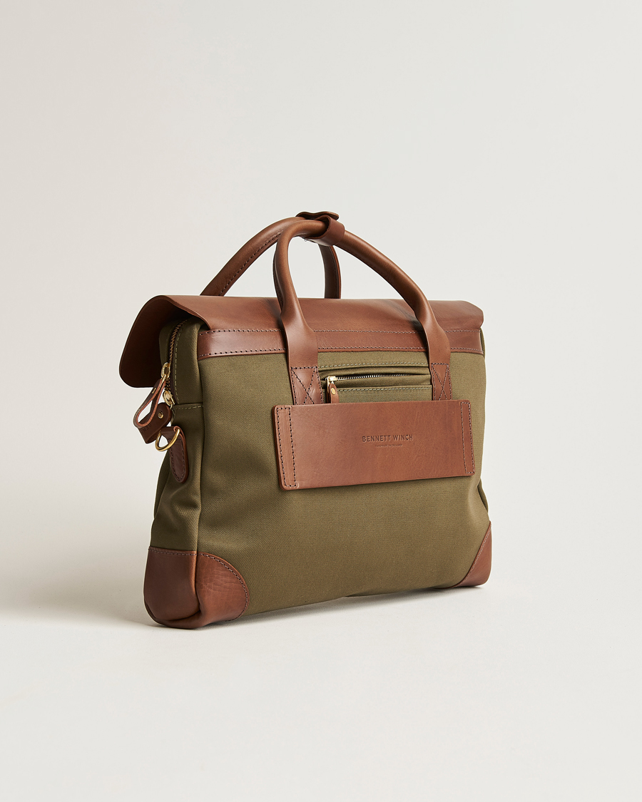 Herren | Taschen | Bennett Winch | Canvas Briefcase Olive