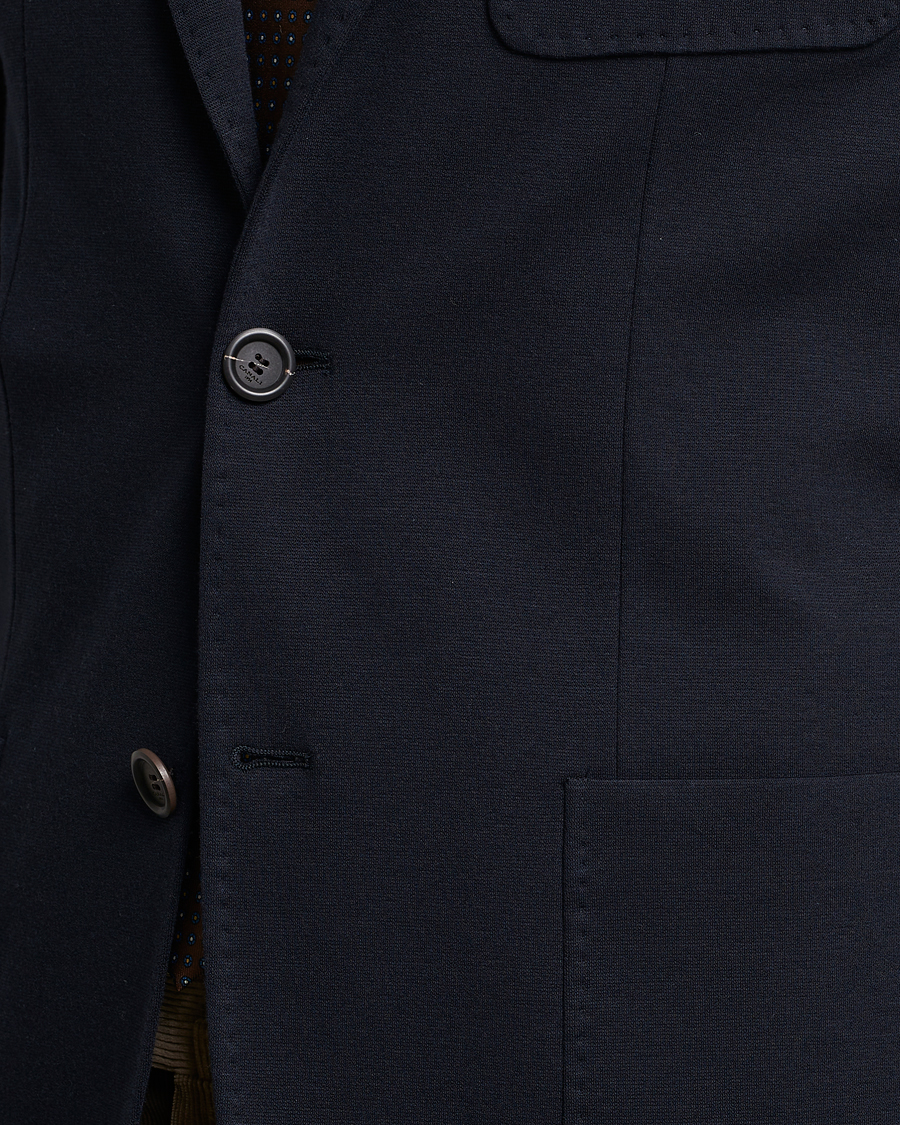 Herren | Sakkos | Canali | Jersey Blazer Navy