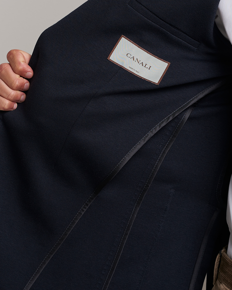 Herren | Sakkos | Canali | Jersey Blazer Navy