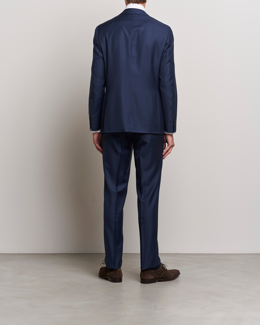 Herren | Anzüge | Canali | Super 130s Wool Capri Suit Dark Blue
