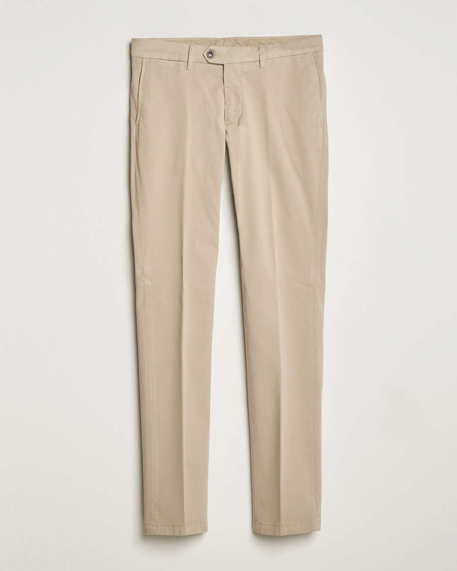 Herren | Hosen | Canali | Regular Fit Stretch Chinos Beige