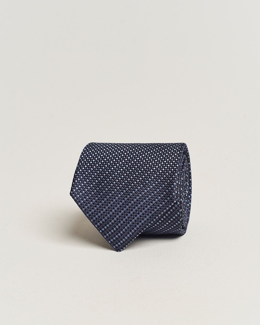 Herren | Canali Structured Silk Tie Navy | Canali | Structured Silk Tie Navy