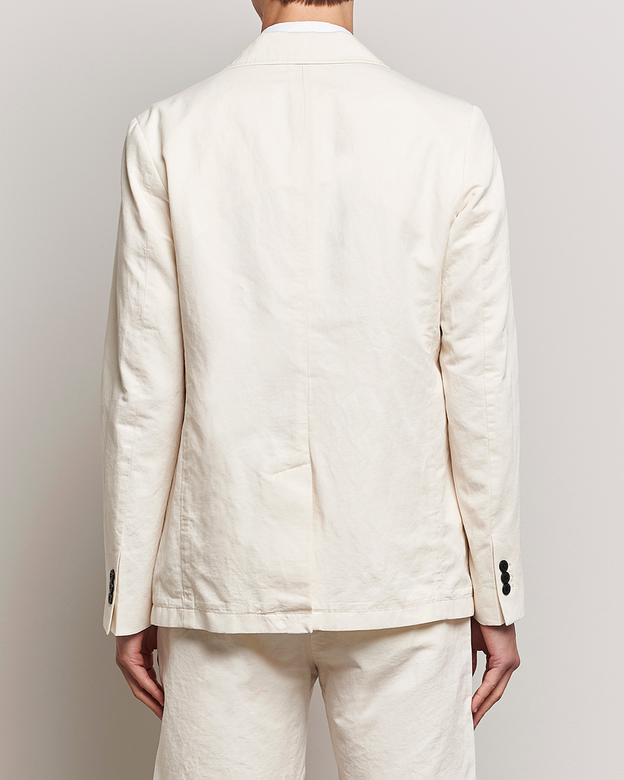 Herren | Sakkos | Sunspel | Unconstructed Cotton/Linen Blazer Undyed